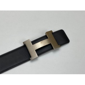 HERMES CONSTANCE REVERSIBLE SILVER H BUCKLE BELT